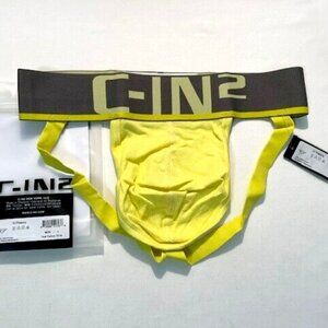 C-IN2   Size "L"  Men's C-Theory Athletic Supporter - Yellow/Dark Gray - Jock